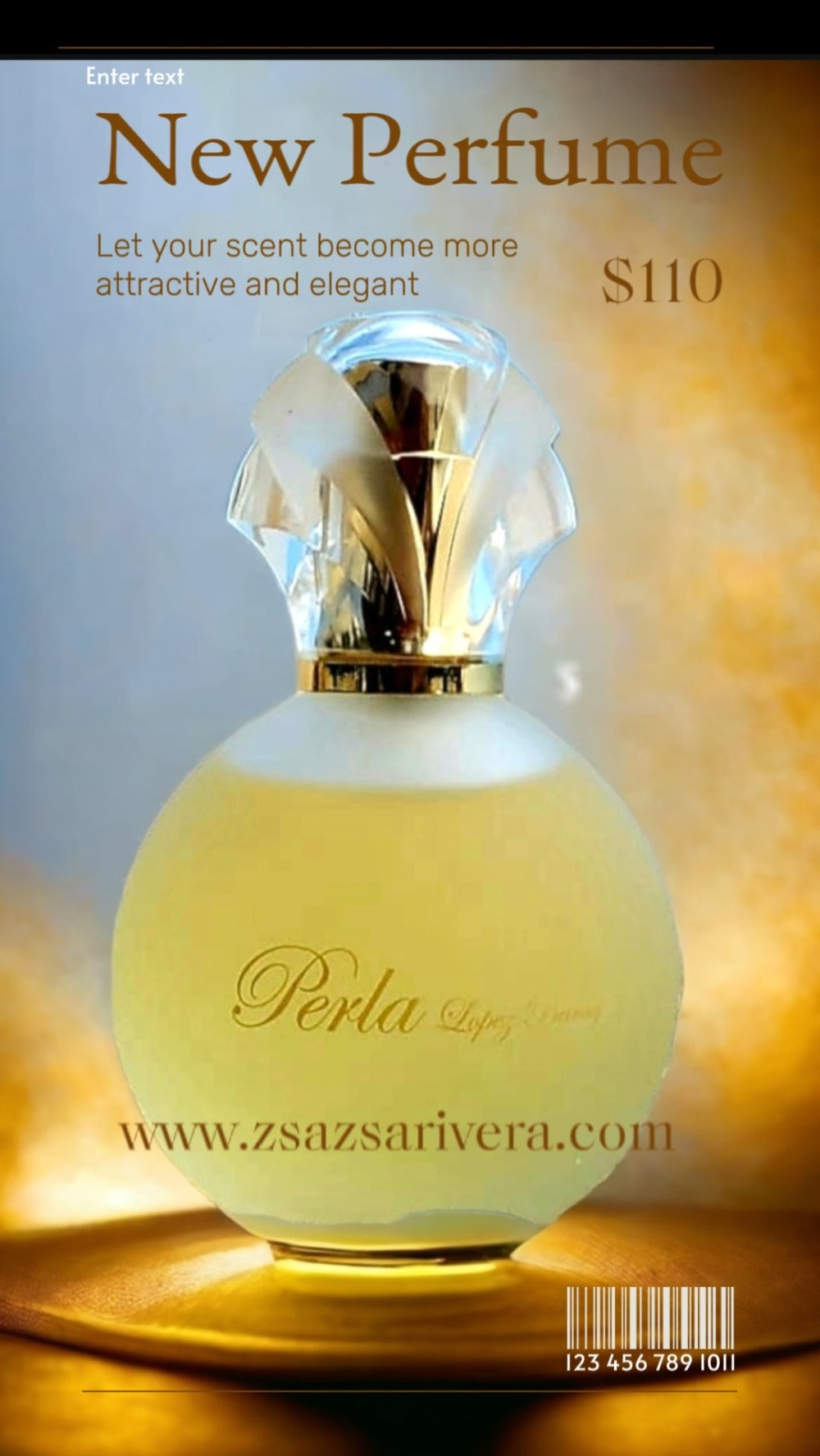 Perla López Baray Signature Scented Eau de Parfum Spray is a sheer floral-citrus bouquet with top notes of Mandarin and Lemon, middle notes of Freesia, Mimosa and Jasmine and bottom notes of Sandalwood and Oakmoss