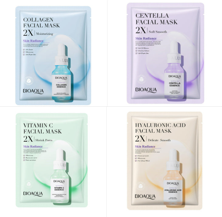 Collagen Firming Moisturizing Face Mask with Hyaluronic Acid Serum
