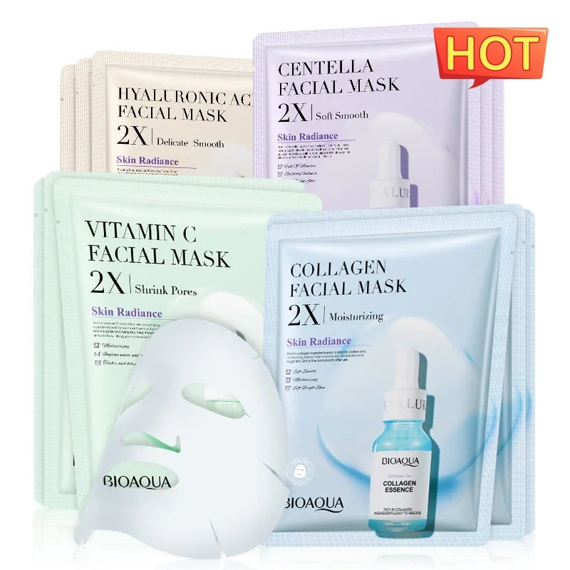 Collagen Firming Moisturizing Face Mask with Hyaluronic Acid Serum