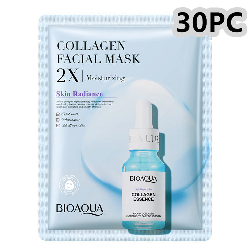 Collagen Firming Moisturizing Face Mask with Hyaluronic Acid Serum