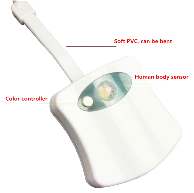 Potty Training - Elderly & Home Care , Child Safety - Assisted Living , Handicap , Hospital LED Toilet Night Light LED Night Time Toilet Light - by ZsaZsa Rivera