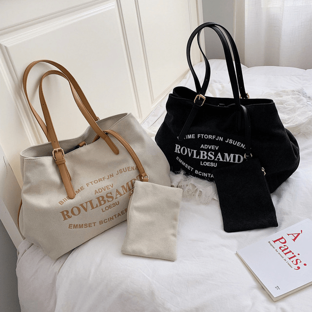 Urban Canvas Shoulder Bag with Neseser