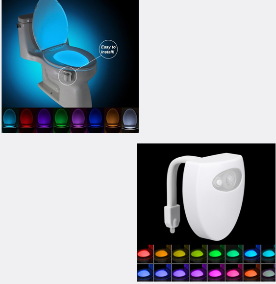Potty Training - Elderly & Home Care , Child Safety - Assisted Living , Handicap , Hospital LED Toilet Night Light LED Night Time Toilet Light - by ZsaZsa Rivera