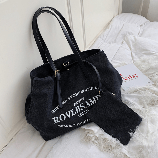 Urban Canvas Shoulder Bag with Neseser