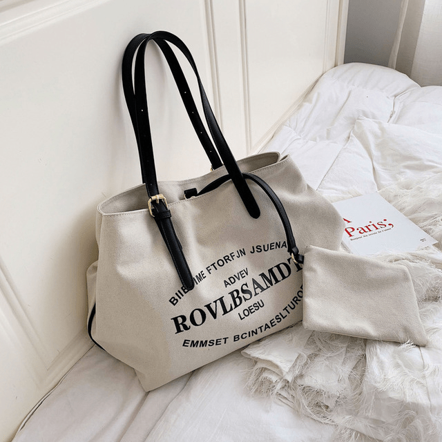 Urban Canvas Shoulder Bag with Neseser