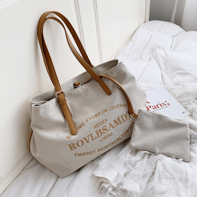 Urban Canvas Shoulder Bag with Neseser