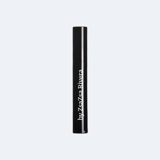 Waterproof mascara tube, perfect for vibrant, clump-free lashes in any weather.