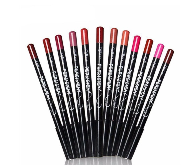 12pc Professional Long Lasting Multi-Functional Lipliner  Eyebrow's Pencil Waterproof Lip Eye Brow