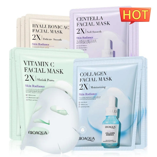 Collagen Firming Moisturizing  Face Mask with Hyaluronic Acid Serum