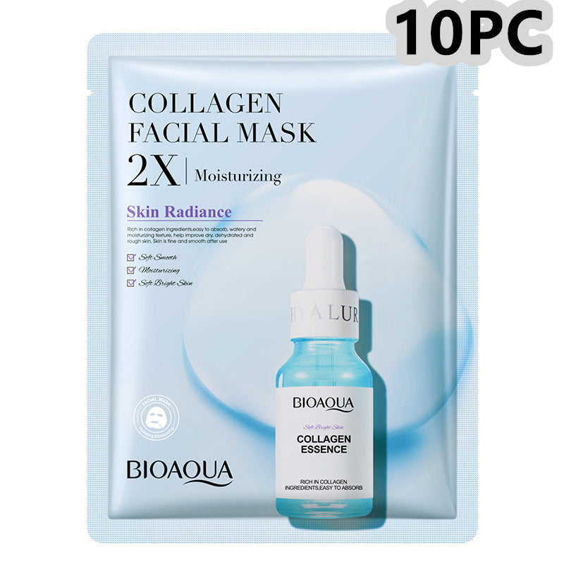 Collagen Firming Moisturizing  Face Mask with Hyaluronic Acid Serum