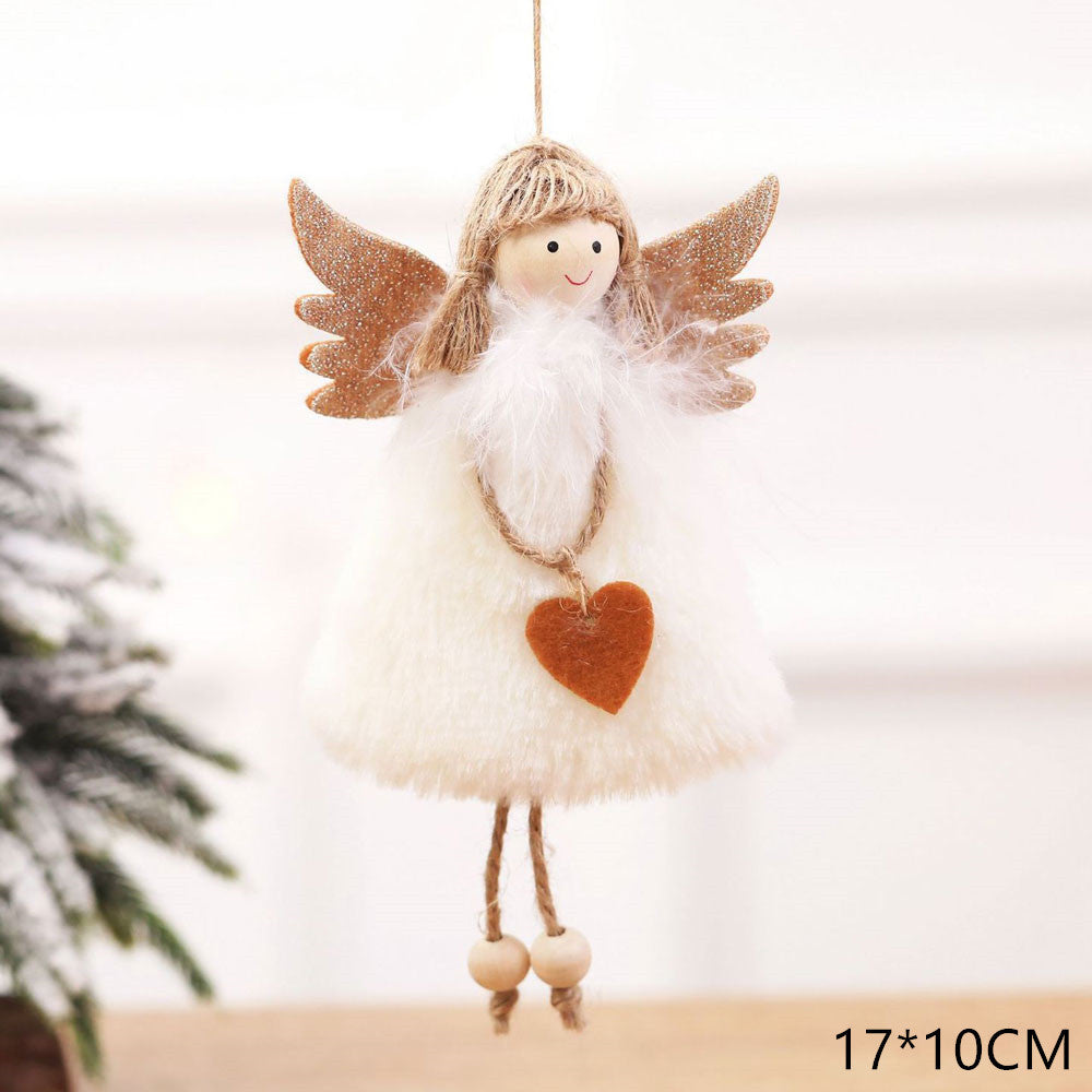 Chrsitmas Plush Angel Ornament Approx 6 inches