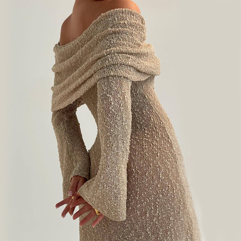  Knitted Sexy Maxi Dress 