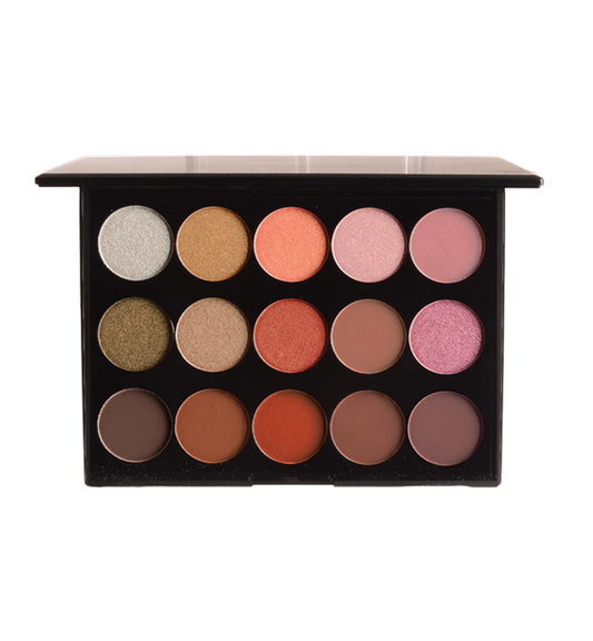 15 Shade Eyeshadow Palette - Warm Tone