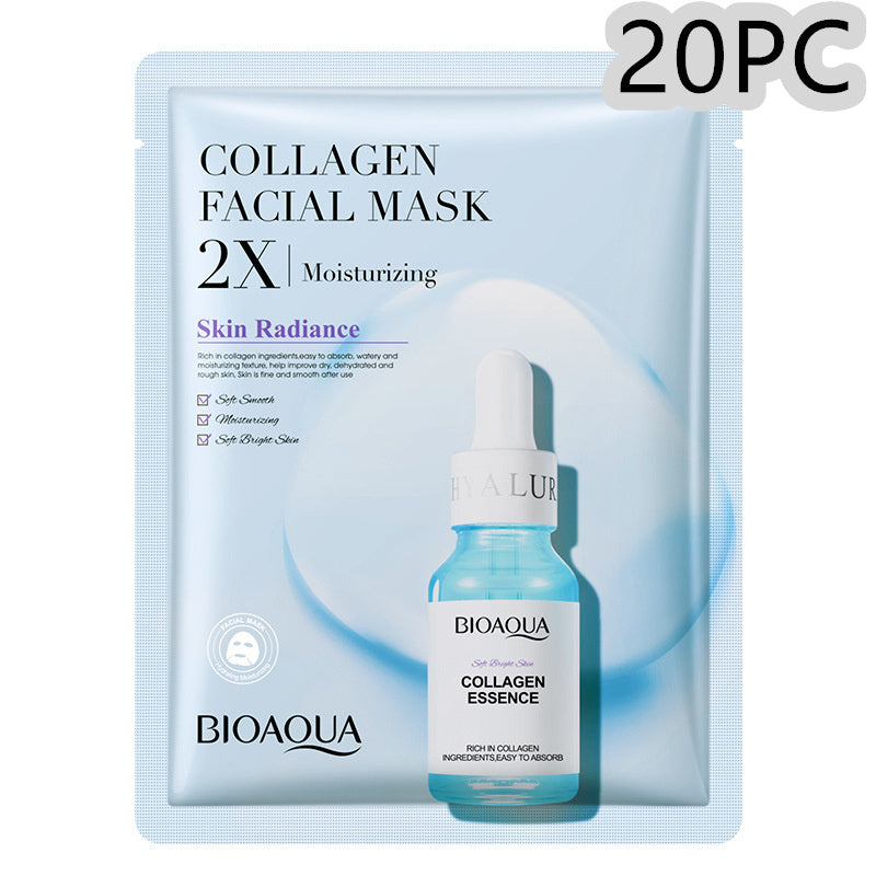 Collagen Firming Moisturizing  Face Mask with Hyaluronic Acid Serum