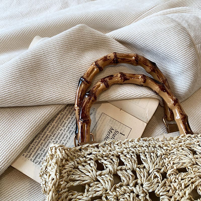 The Hamptons Summer Square Straw Bag